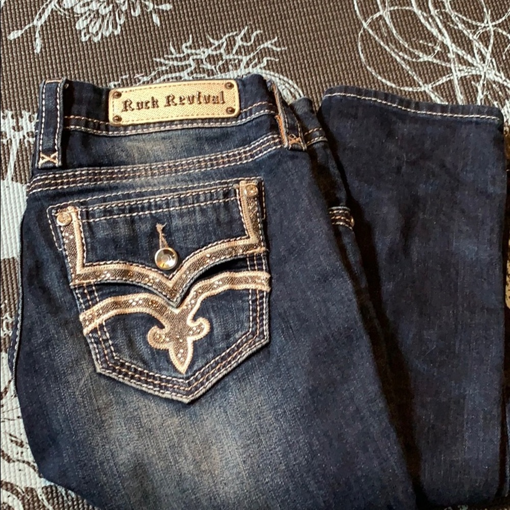 Rock revival 30 cuffed skinny